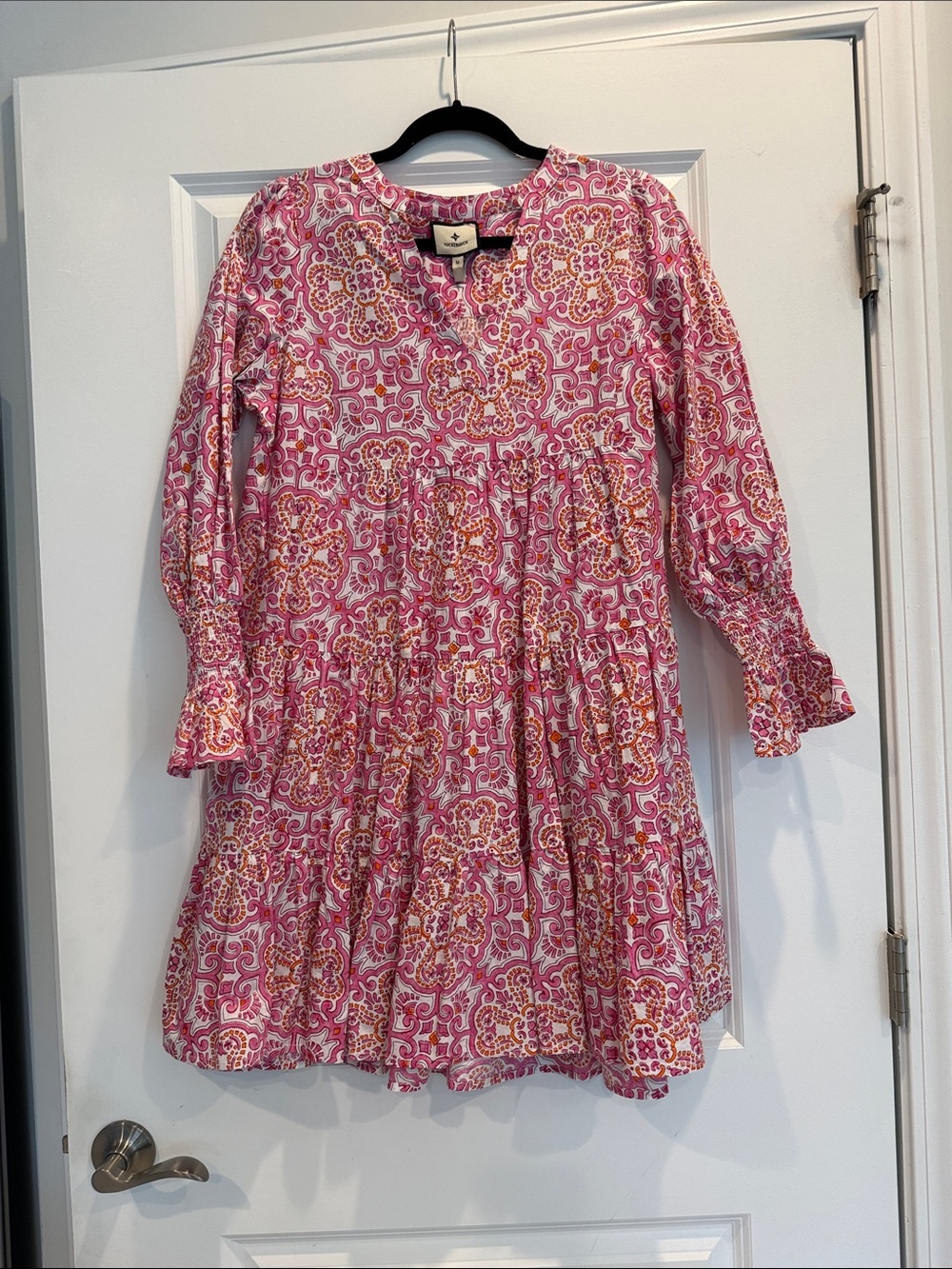 Tuckernuck Pomander Place Jenny Dress in Pink & Orange Paisley
